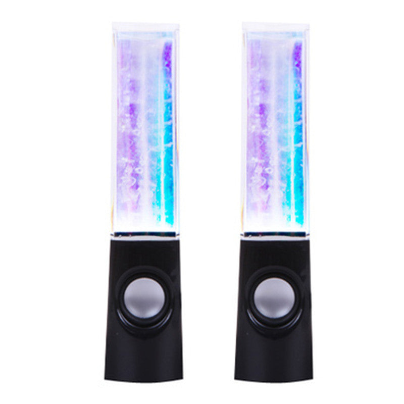 Best-Selling Cross-Border Square Water Dance Speaker with USB Cable and Music Fountain LED Color-Changing Lights—Supports Drop Shipping