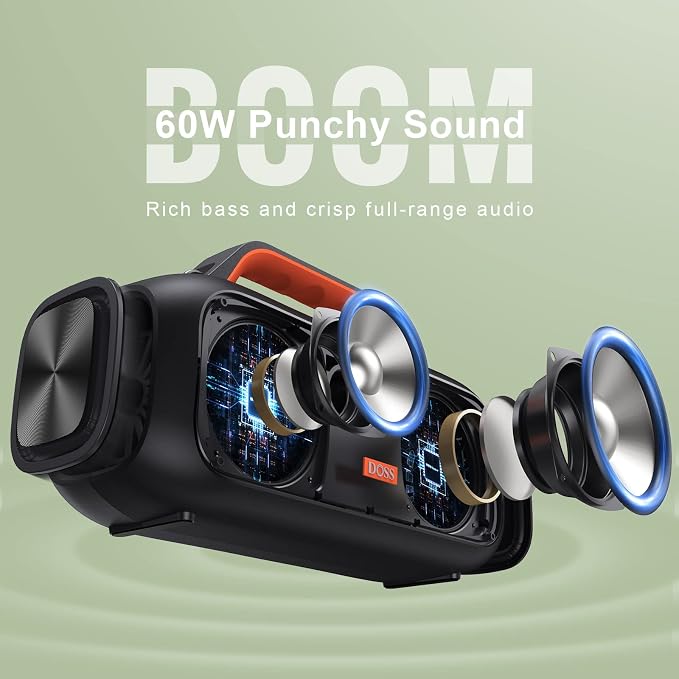 DOSS Extreme Boom Bluetooth Outdoor Speaker