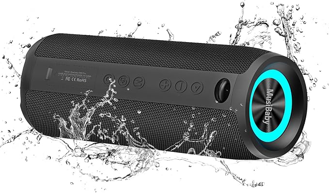 Bluetooth Speaker IPX6 Waterproof.Musibaby M88pro