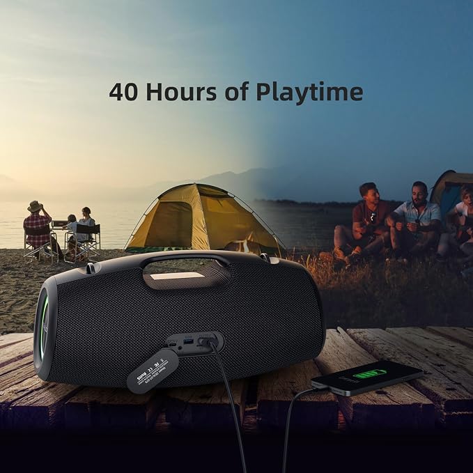ZEALOT Bluetooth Speaker, 120W Wireless Outdoor Speaker