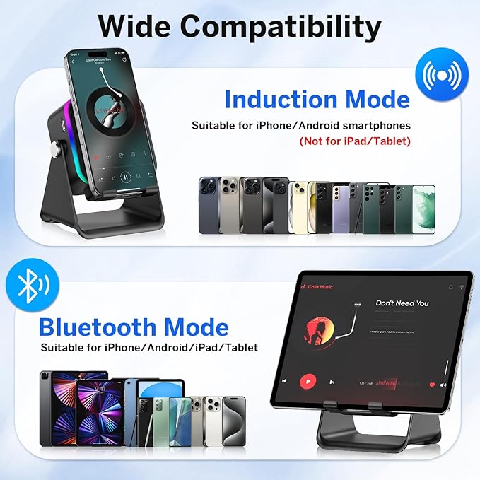Wireless Induction Speaker 5-in-1 Bluetooth Speaker