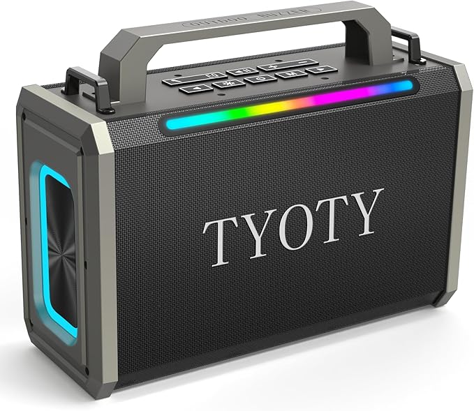 Portable Bluetooth Speaker 80W Loud Wireless Outdoor Stereo Sound Deep Bass