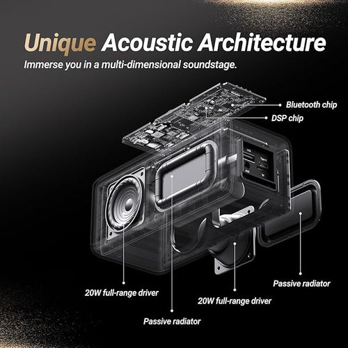 BOGASING Bluetooth Speakers, M5 Portable Wireless Speaker