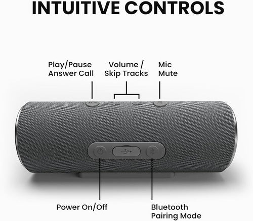 Cleer Scene Wireless Bluetooth Speaker, Stereo Wireless Pairing, Waterproof IPX7