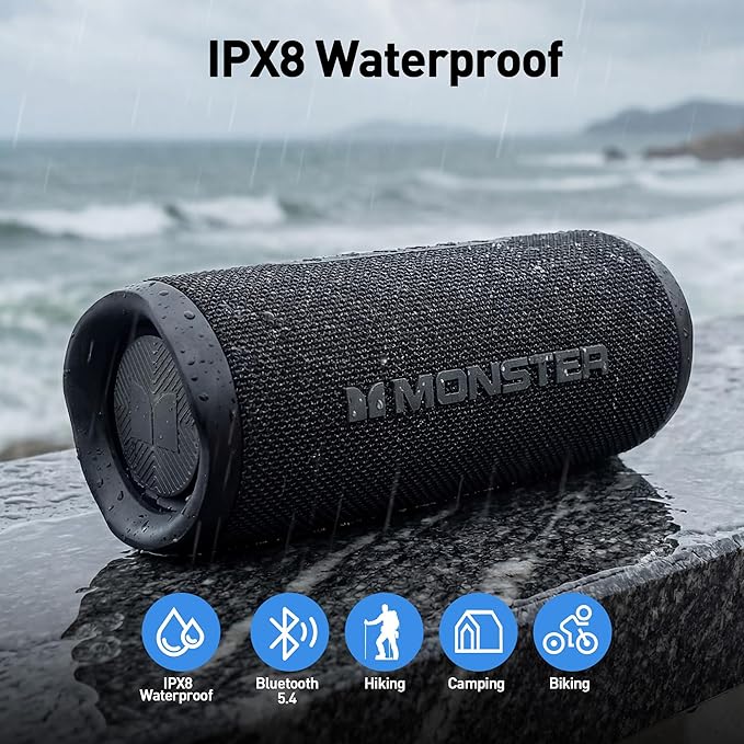 Monster Bluetooth Speaker, Wireless Portable Outdoor Bluetooth Speakers