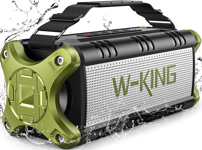 W-KING Bluetooth Speaker, 90W Max Portable Loud Speakers Wireless, IPX6