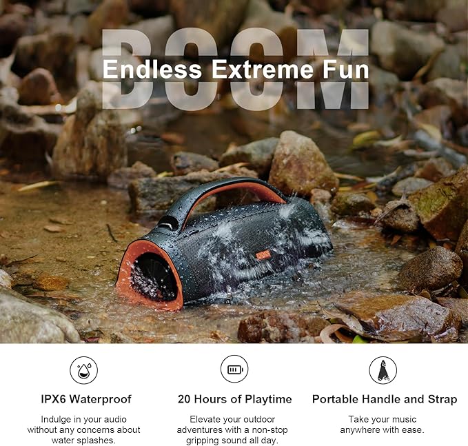 DOSS Extreme Boom+ Outdoor Bluetooth Speaker