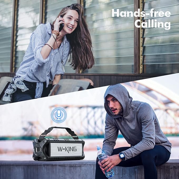 W-KING 90W Peak 50W RMS Powerful Bluetooth Speaker