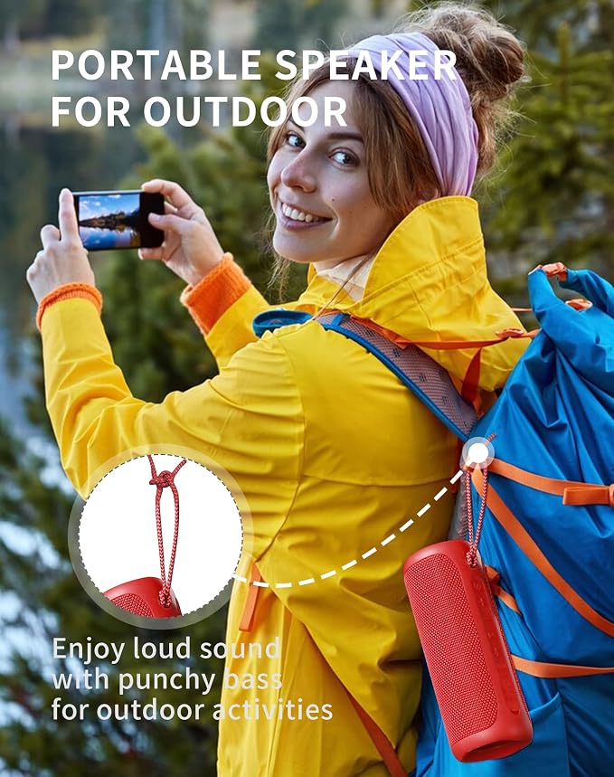 SOWO Portable Bluetooth Speaker, Waterproof IPX7, 25W Loud Wirelss Speaker