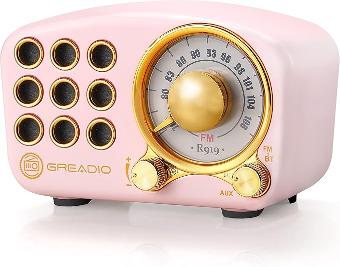 Retro Bluetooth Speaker, Vintage Radio-Greadio FM Radio