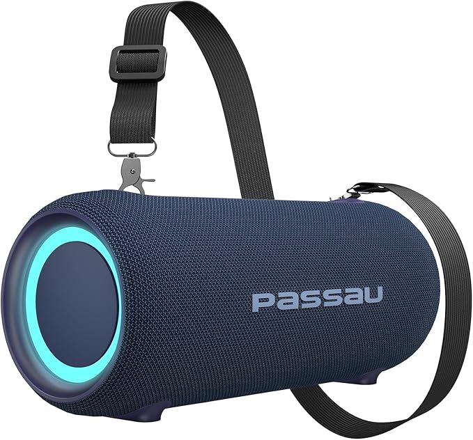 Passau Portable Bluetooth Speakers 40W Peak Loud Stereo Sound, Passive