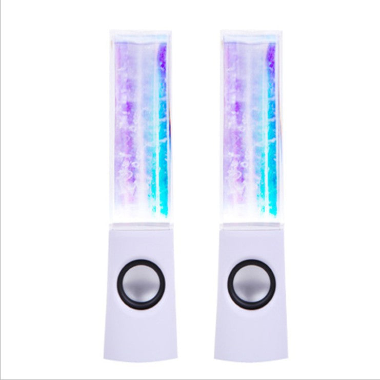 Best-Selling Cross-Border Square Water Dance Speaker with USB Cable and Music Fountain LED Color-Changing Lights—Supports Drop Shipping
