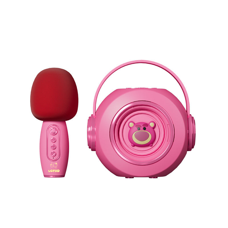 Disney Karaoke Wireless Bluetooth Microphone and Speaker Combo—Home KTV System with Dual Microphones for Singing Together—Home Microphone and Speaker System