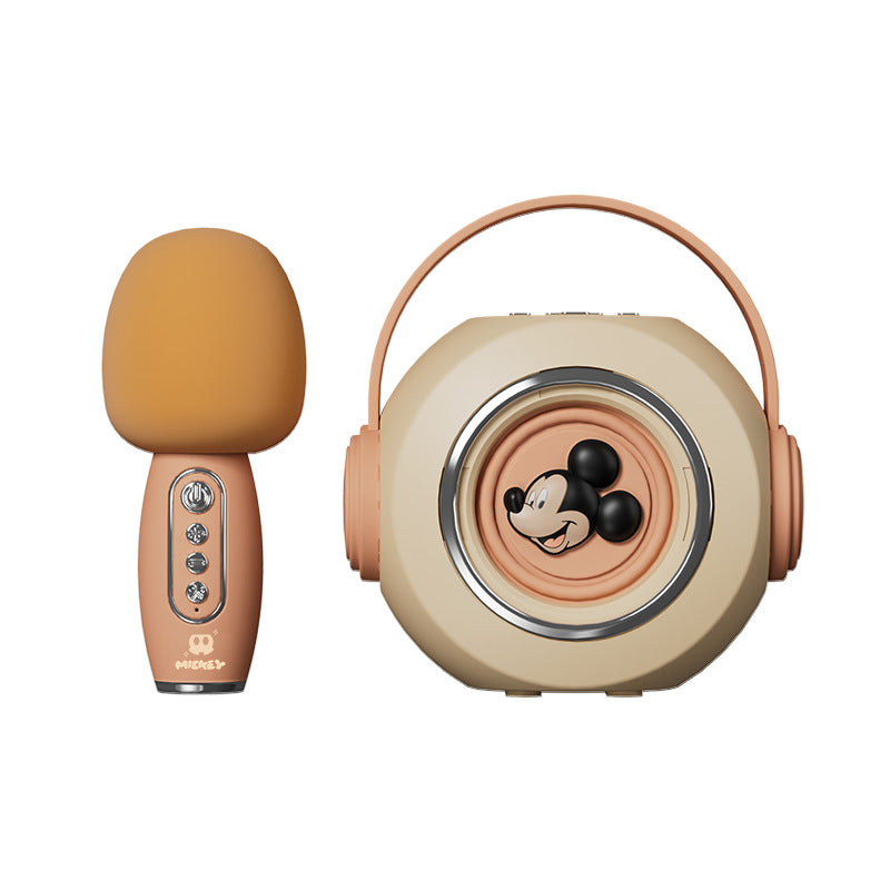 Disney Karaoke Wireless Bluetooth Microphone and Speaker Combo—Home KTV System with Dual Microphones for Singing Together—Home Microphone and Speaker System
