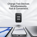 5V2A Dual-Port U.S.-Standard UL-Certified Charger, FCC-Certified Dual-USB Phone Charger, Multi-Port and Dual-Port Plugs