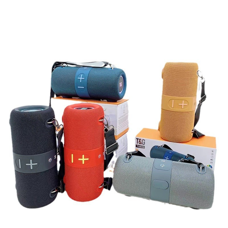New TG672 War Drum Wireless Bluetooth Speaker: Outdoor, Portable, SD Card Slot, Subwoofer, TWS, Square Dance Gift Speaker