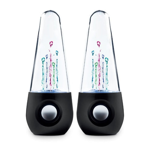 Cross-Border Best-Seller: Wobble-Top Bullet-Shaped Water Dance Speaker with Cable, USB-Powered, and LED Color-Changing Lights—Drop Shipping Available