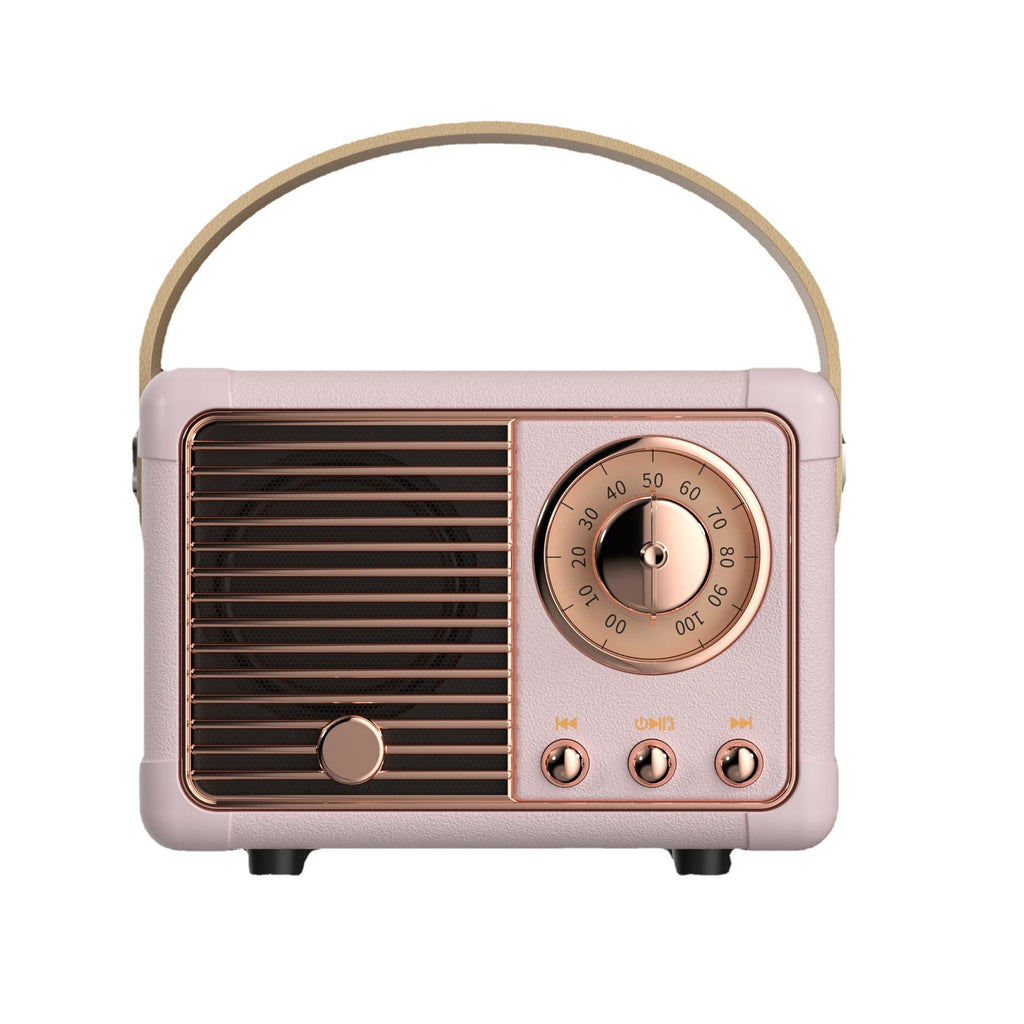 Retro HM11 2nd Gen Wireless Bluetooth Speaker—Mini Portable New Model with Subwoofer, Outdoor Compact Speaker, Gift Edition