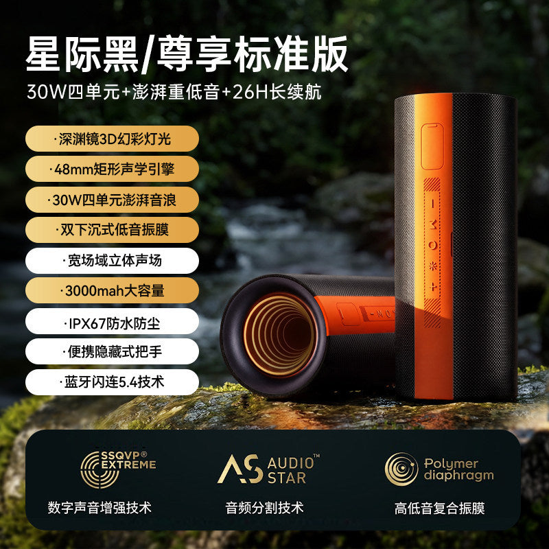 New H7 Bluetooth Speaker: High Volume, Powerful Subwoofer, High-Quality Sound, Wireless, Outdoor, Portable, Waterproof Speaker