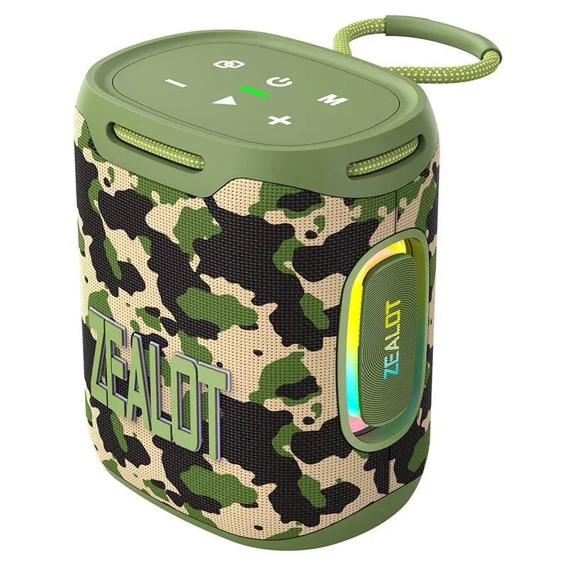 ZEALOT-S122 Bluetooth Speaker BT5.3 Wireless IPX6 Waterproof Shower Speaker,25W HiFi Stereo Sound,TWS Pairing,20H Music Playtime