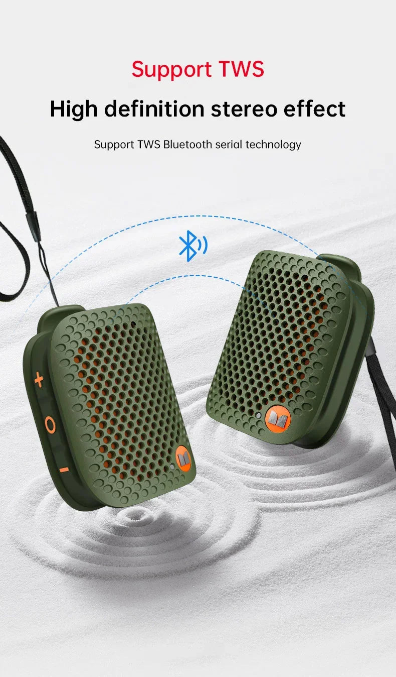 Monster M3 TWS Stereoscopic Wireless Touch Speaker Lightweight Bluetooth 5.4 Magnetic Clip Sports Music Player