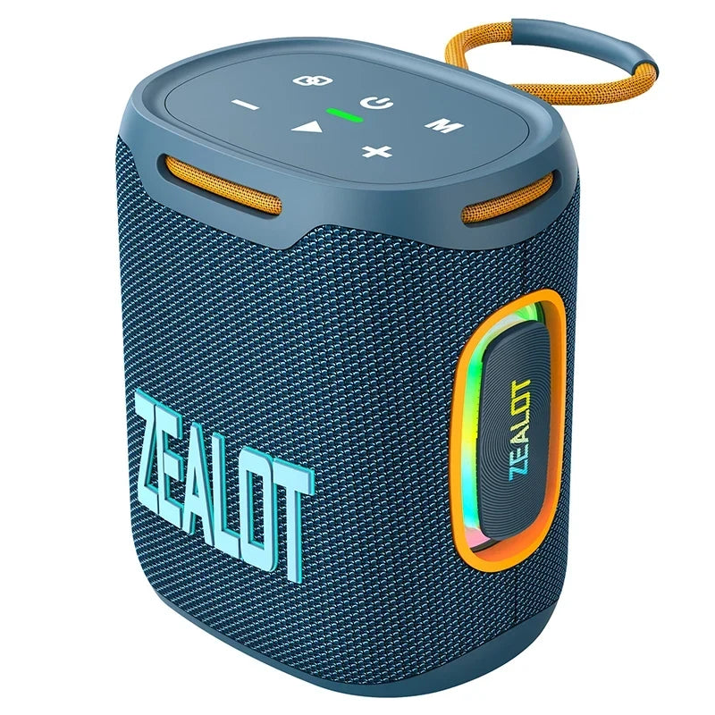 ZEALOT-S122 Bluetooth Speaker BT5.3 Wireless IPX6 Waterproof Shower Speaker,25W HiFi Stereo Sound,TWS Pairing,20H Music Playtime