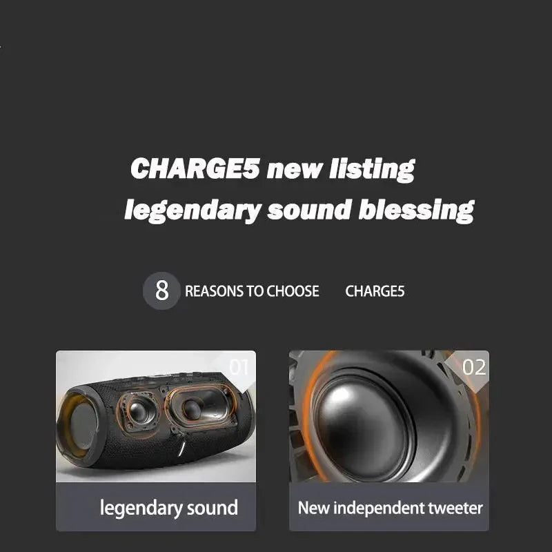 JBL CHARGE5 Portable Wireless Bluetooth Speaker IP67 Waterproof Dustproof Outdoor Music Speaker