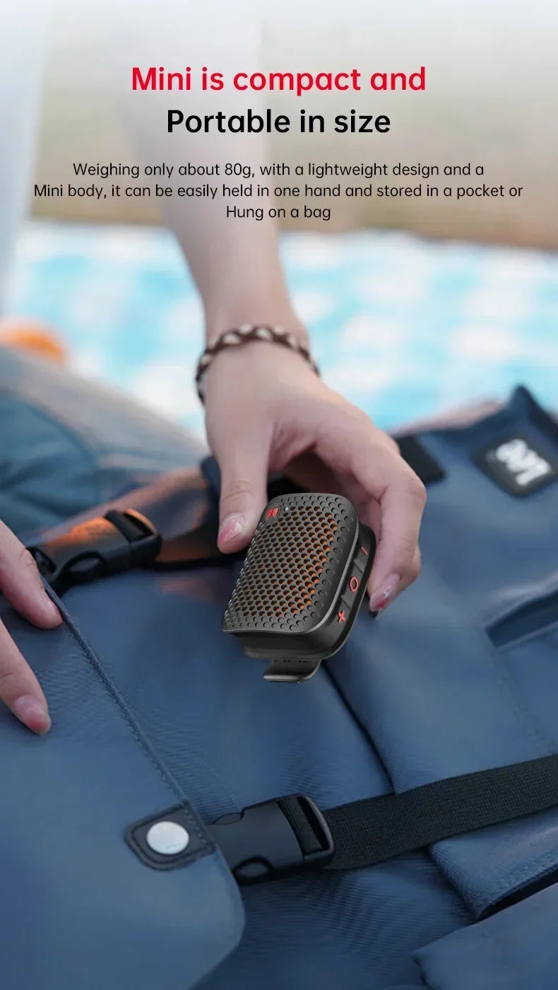 Monster M3 TWS Stereoscopic Wireless Touch Speaker Lightweight Bluetooth 5.4 Magnetic Clip Sports Music Player