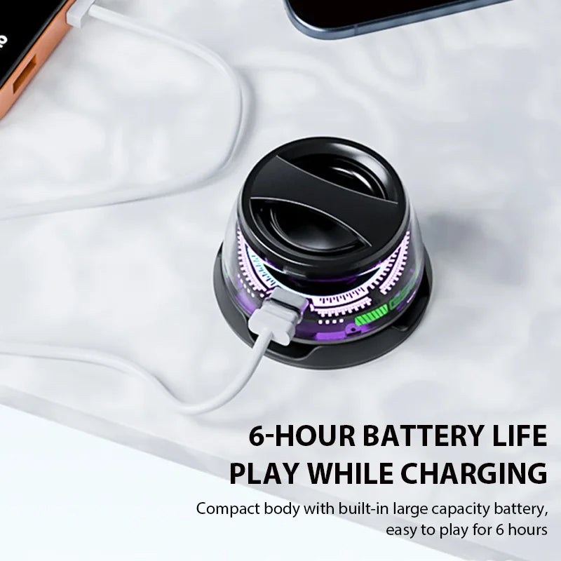 G200 Magnetic Portable Bluetooth Speaker Altavoz G200 Mini Sound Box RGB Bluetooth 5.3 Speaker 7 Hours Playback