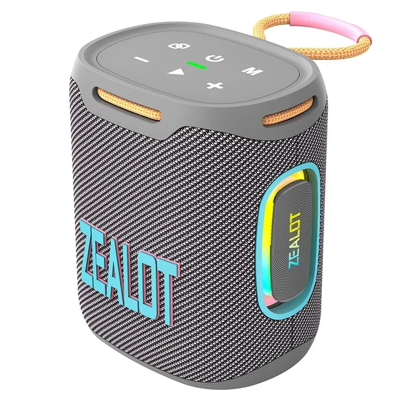 ZEALOT-S122 Bluetooth Speaker BT5.3 Wireless IPX6 Waterproof Shower Speaker,25W HiFi Stereo Sound,TWS Pairing,20H Music Playtime